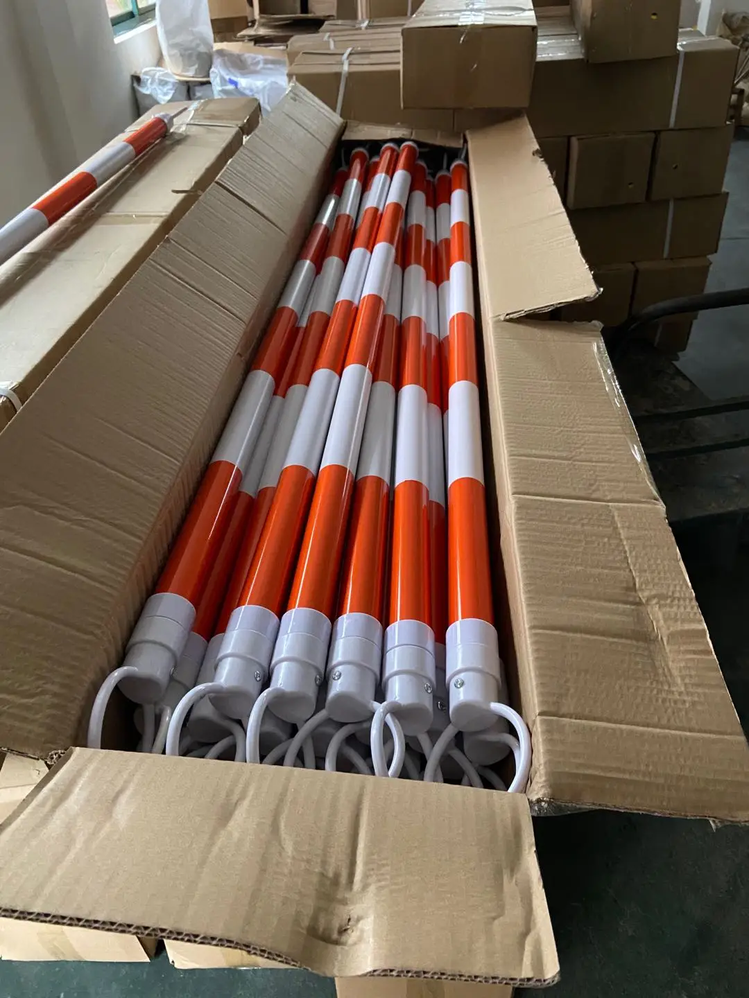 2.2m 3m Pvc Retractable Collapsible Plastic Traffic Cone Connect Bars