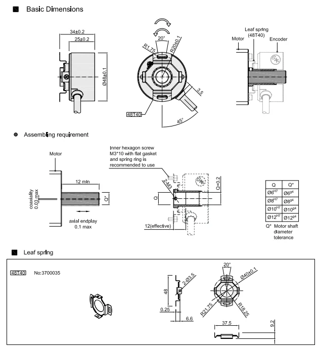 product-HENGXIANG-New OIH48-2048P8-L6-5V HOLLOW SHAFT elevator encoder TS5214N8566566 TTL line drive-1