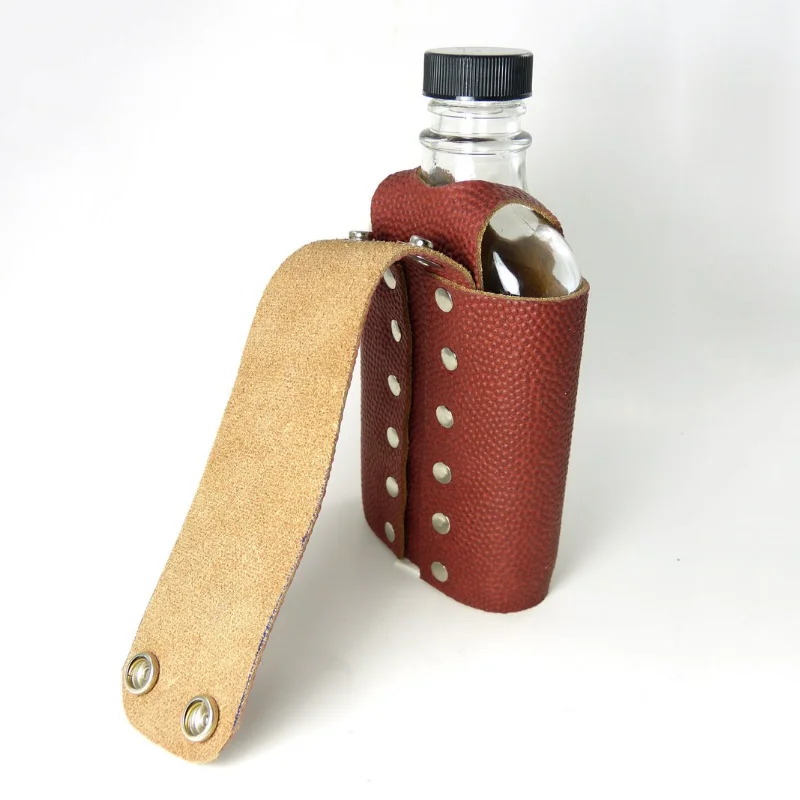 Großhandel Liquor Flask Leder Hip Flask Flaschen Halter Gürtel Flask Holster Für Männer Buy