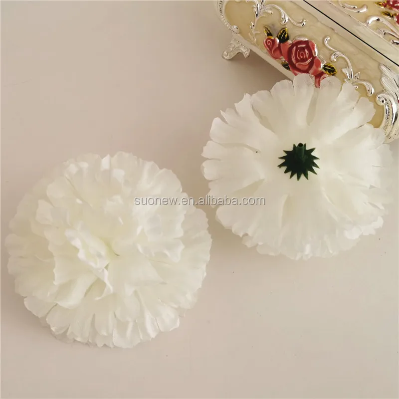 Wholesale Artificial Carnation Flower Heads Silk Flower Head Carnation