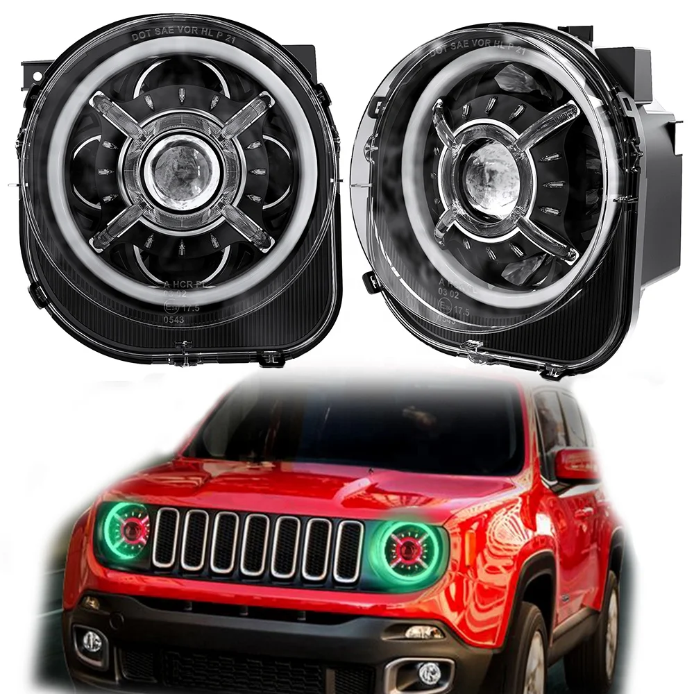 Wholesale For Jeep Renegade Parts 2015-2021 Off road led RGB headlights for  jeep From m.alibaba.com