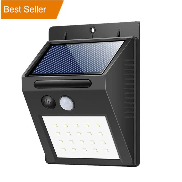 
Factory Price Solar Motion Sensor Outdoor Wall Light Led Solar Garden Light 