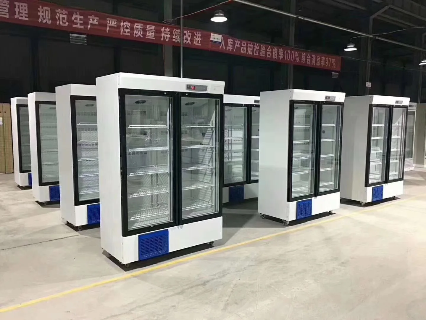 Biobase China BPR5V588 Double Glass Door Laboratory Refrigerator For