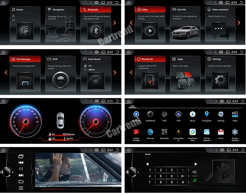 Car Onboard Computer System Upgrade E60 Android Screen For Bm W E61 E62