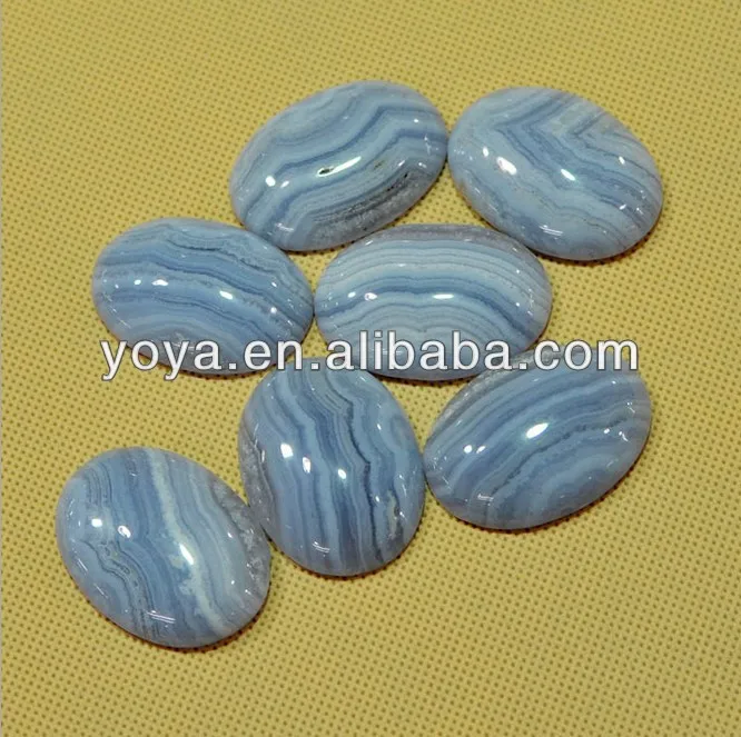 High Quality Natural Blue Lace Agate Chalcedony Oval Cabochons.jpg