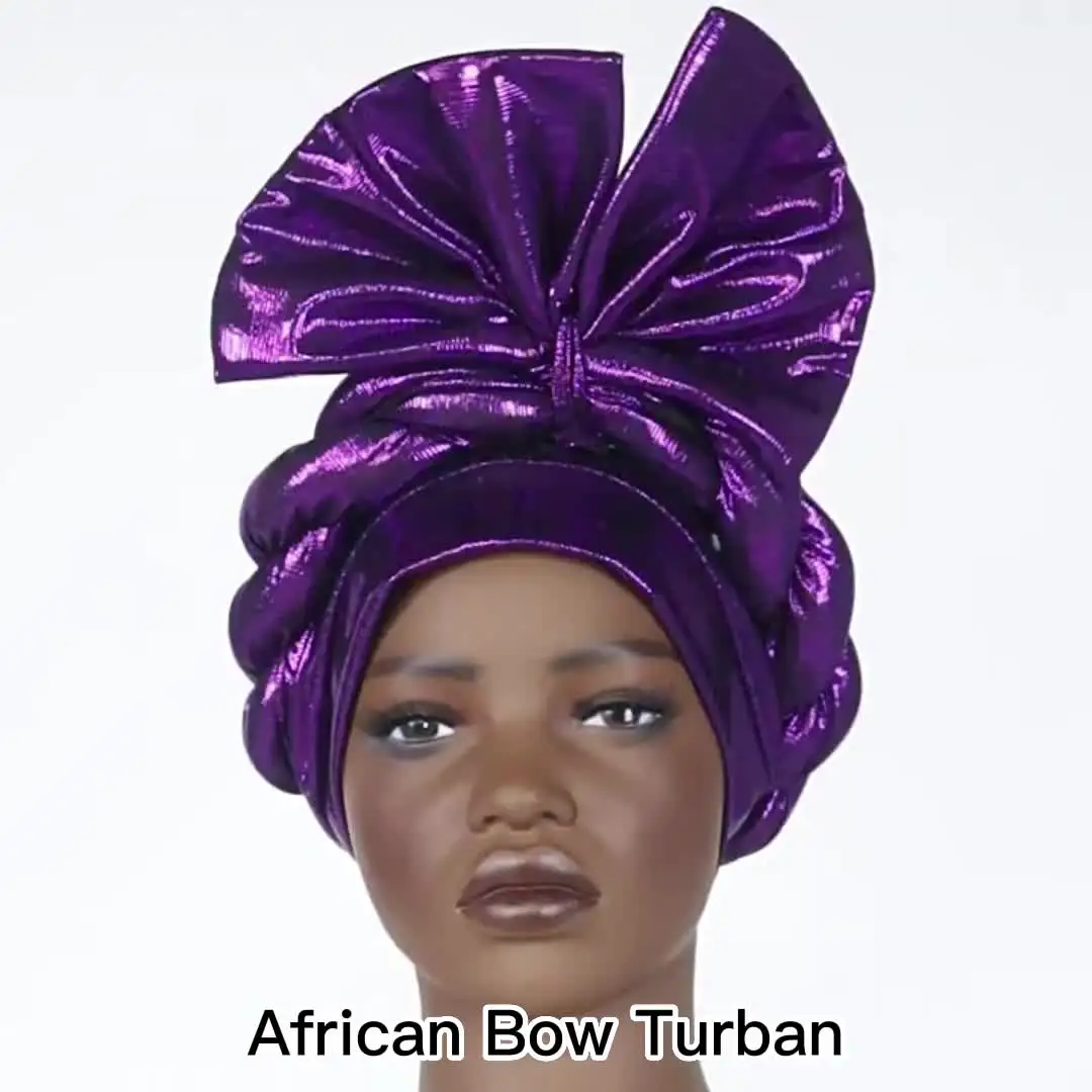 Purple Headwrap Turban with Decorative Bow

GEL5 0526 Turban With Bow - Womens Purple Turban Headwrap - Fashion  main image 2