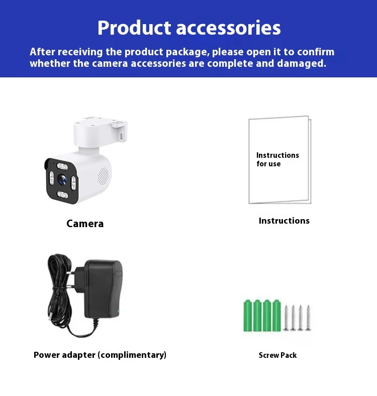 Cloudbirds V360pro 4K Zoom HD Smart Track Dual Way Communicating Alarming Camera PTZ Rotation App Control CMOS Camera