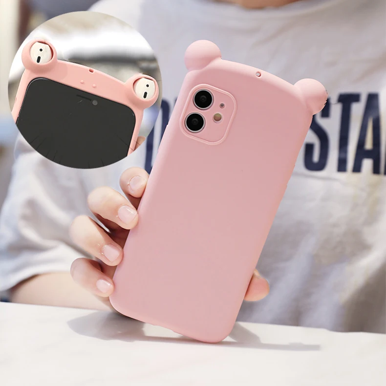 Headphone Case Shockproof Silicone Cover 2 In 1 Earphone Phone Case For