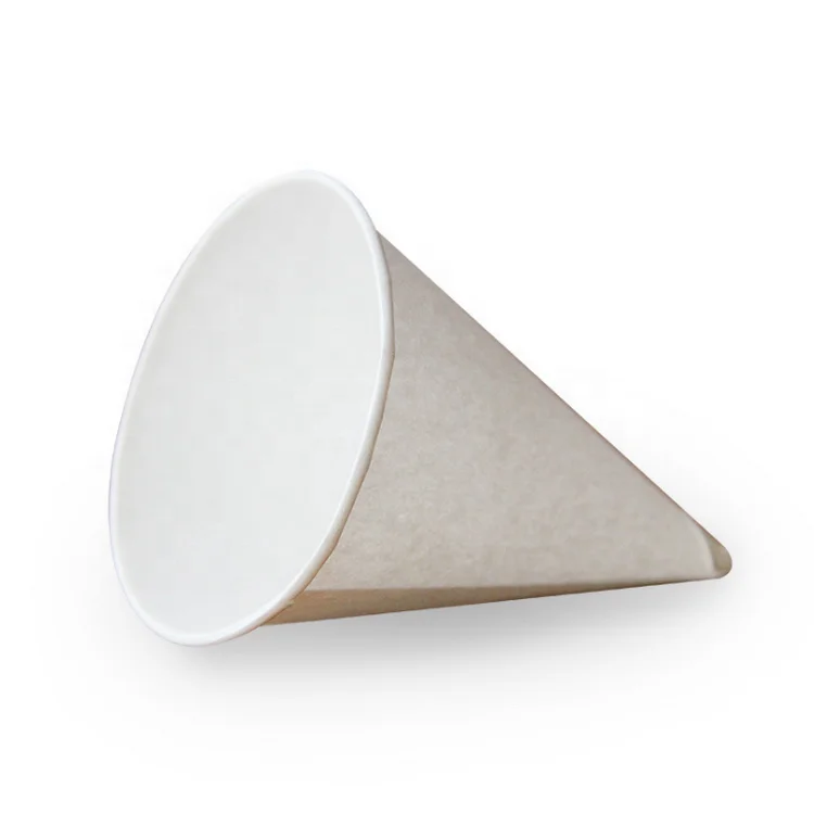 Hot Sale 4 Oz 4.5 Oz 6 Oz White Cone Water Paper Cups Disposable Snow