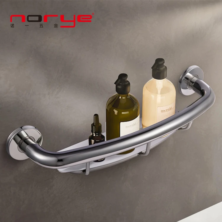 Stainless Steel 304 Grab bar with shelf 2 in 1Integrated Grab Rail