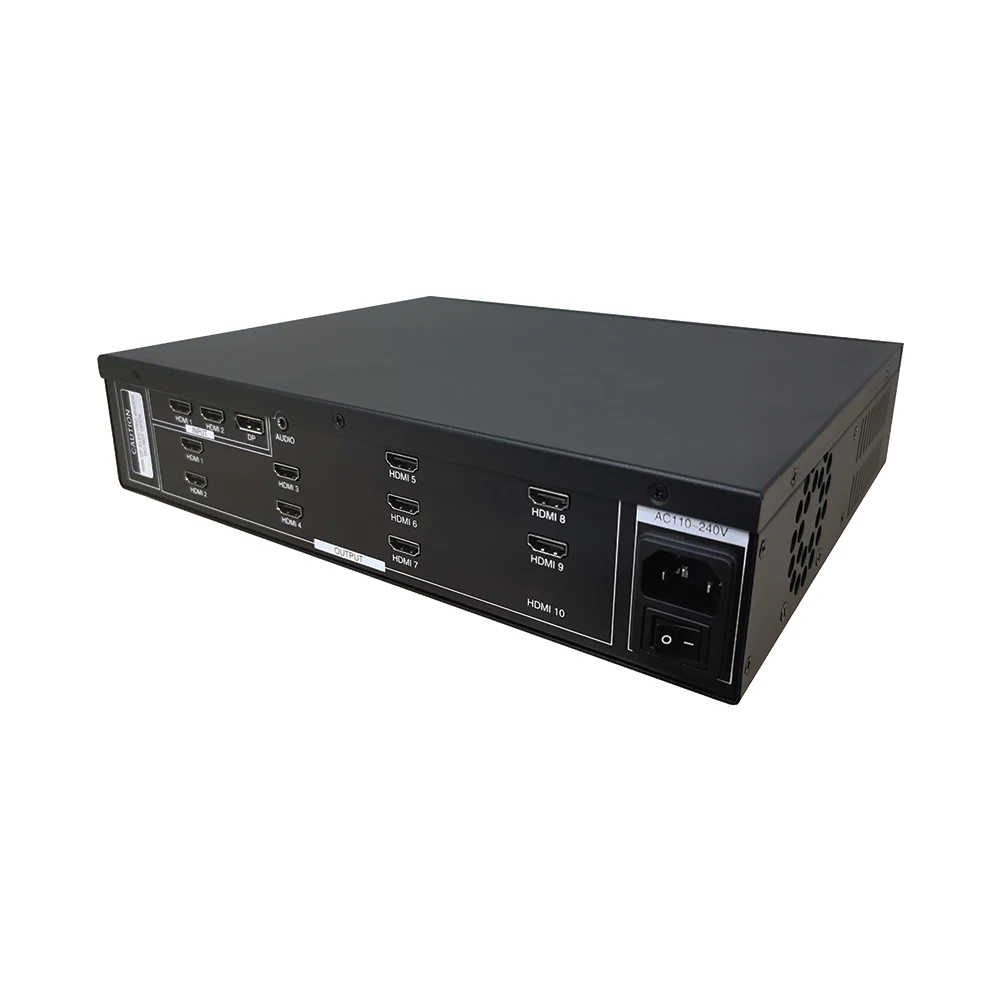 Corkiit video wall controller 3x3 4k HDMI 2.0 version 1xDP 2x HDMI and 9 HDMI outputs 3x2 2x3 2x2 etc