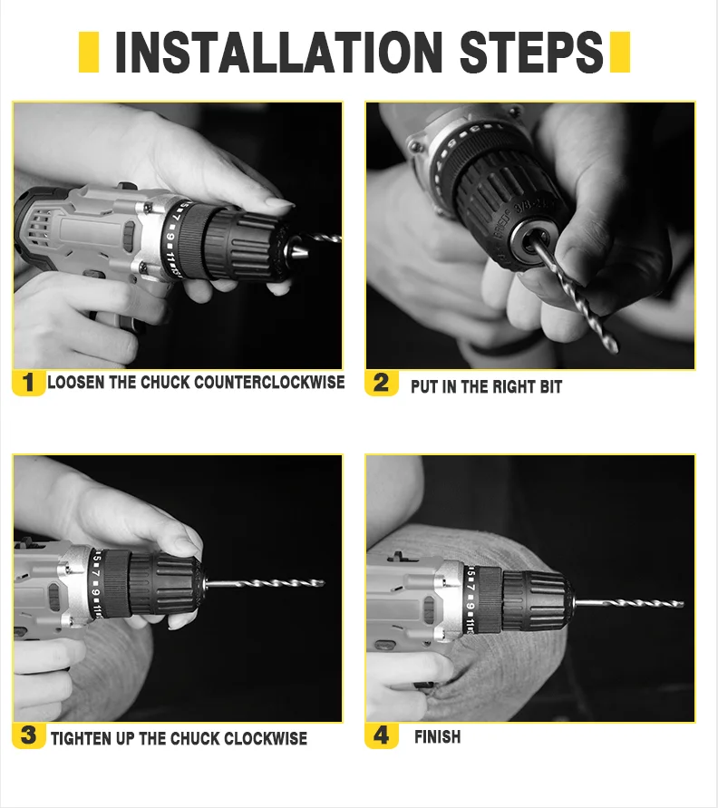 Oem Factory 2022 High Quality Cordless Power Drills Multi Function