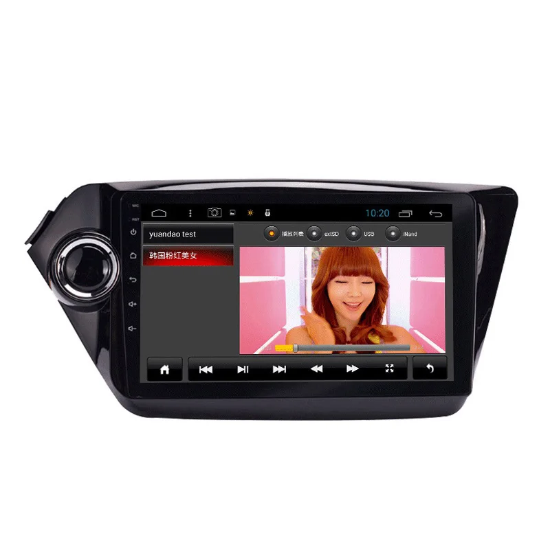 Factory 9 Inch Android 10.0 2 Din Car Auto Radio For Kia Rio K2 2011