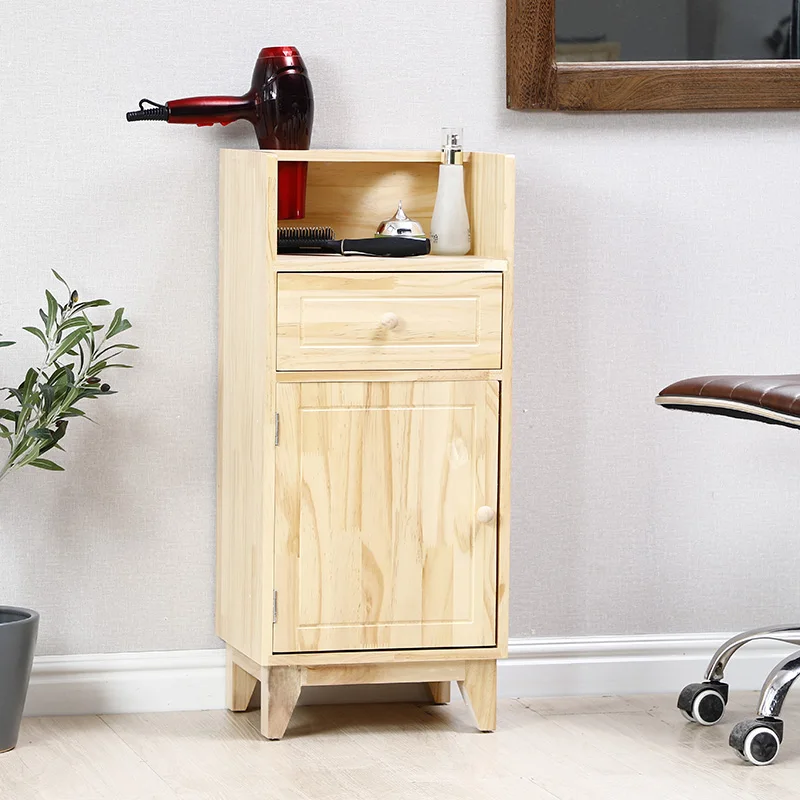 
Wholesale cheap price wooden barber cabinet haircut console table 