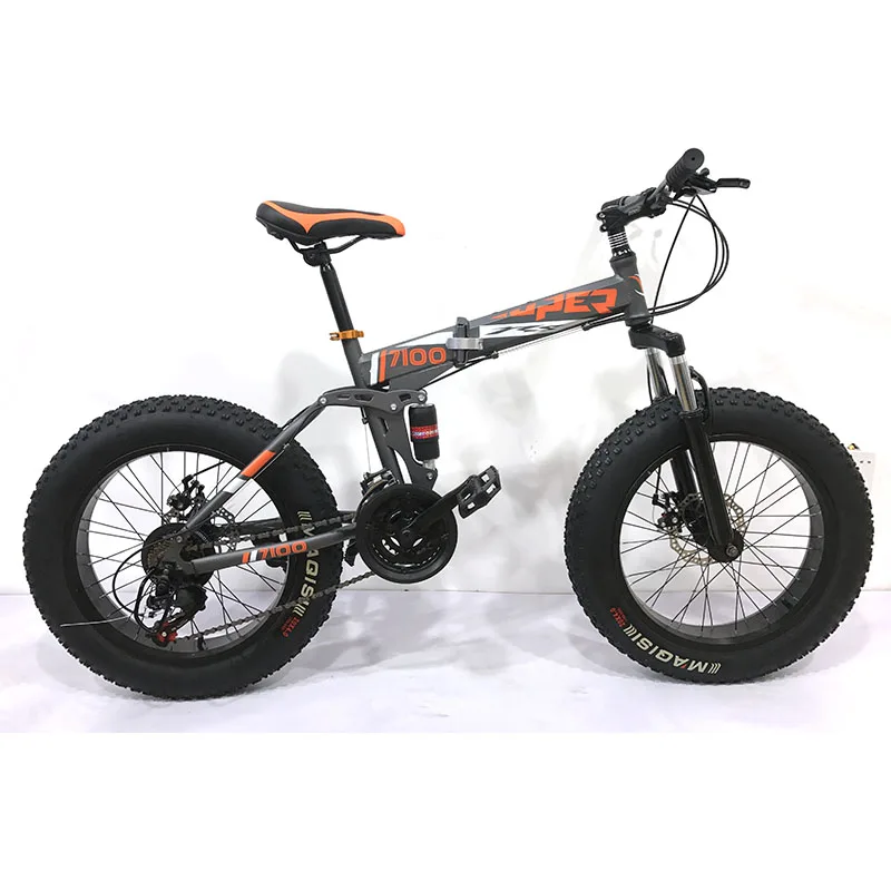 High Carbon Steel Frame 26" Wheel Size Folding Fat Tire Mountain Bike