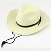 Men and women cowboy hat sun protection hat summer shade straw hat
