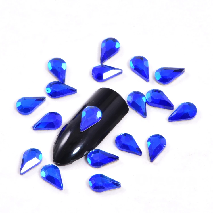 Factory 51 Shapes 25 Colors C09 Sapphire K9 Flatback Fancy Shape Glass Nail Rhinestones 3D Rhinestone Decoration