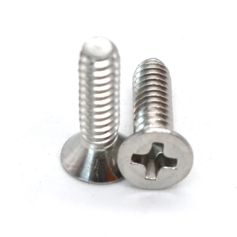 M0.6 M1 M1.6 M2 M3 M4 Stainless Steel Phillips Cheese Countersunk Head ...