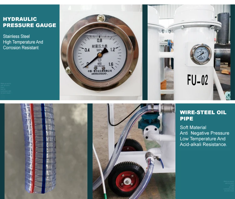 Removing Impurities Recycling Used Hydraulic Turbine Oil Filtration