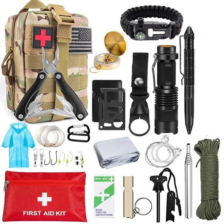 Outdoor Rescue Backpack Earthquake Disaster Prevention Kit Wilderness ...