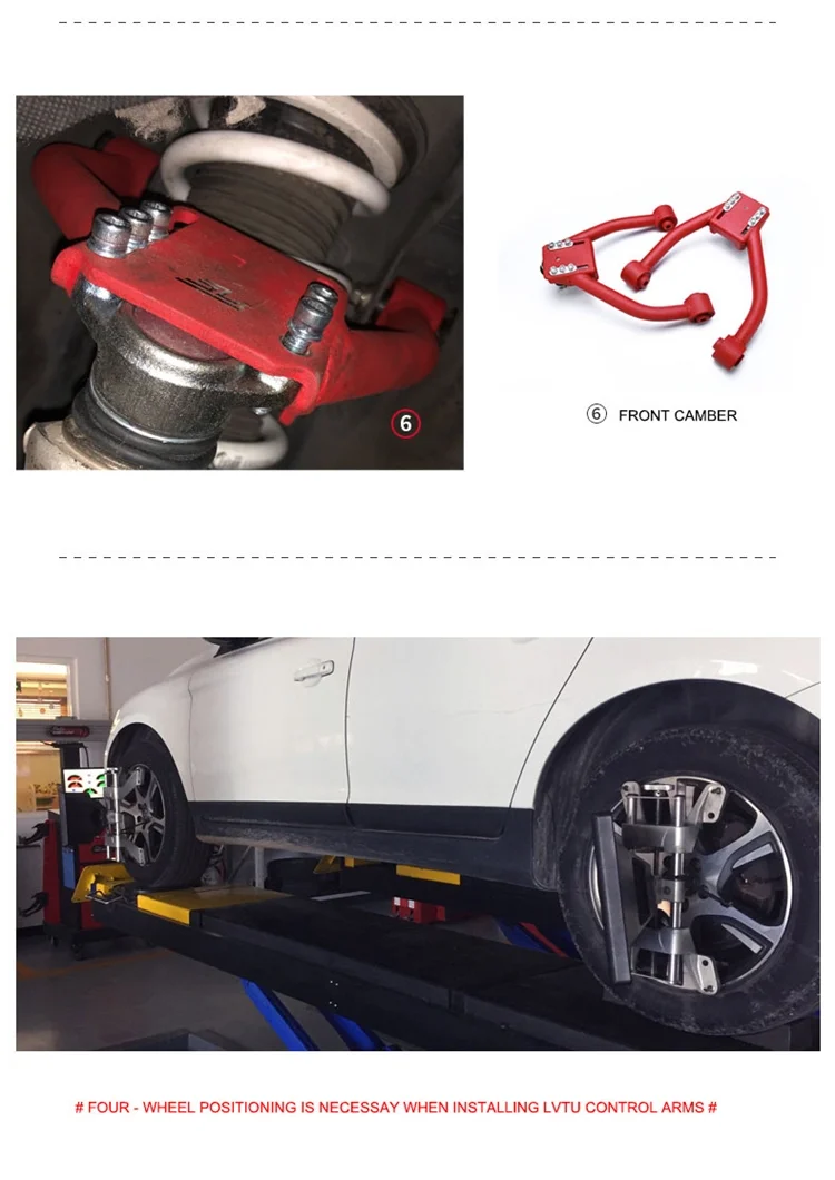 Lvtu High Performance Adjustable Camber Kits Rear Rod Control Arm For