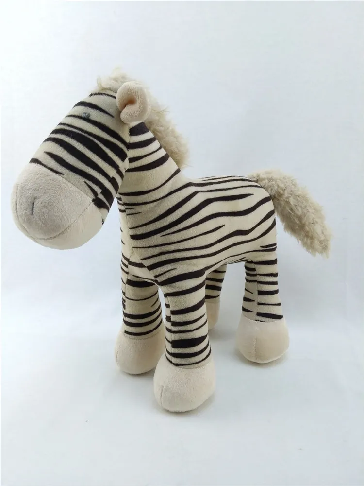 oaini odm oem 2020 批发高品质 en71 斑马毛绒玩具定制马毛绒动物
