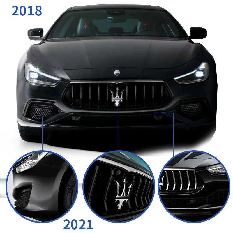 Body Kit For Maserati Ghibli Bodykit Front Bumper Grilles Lip Set With