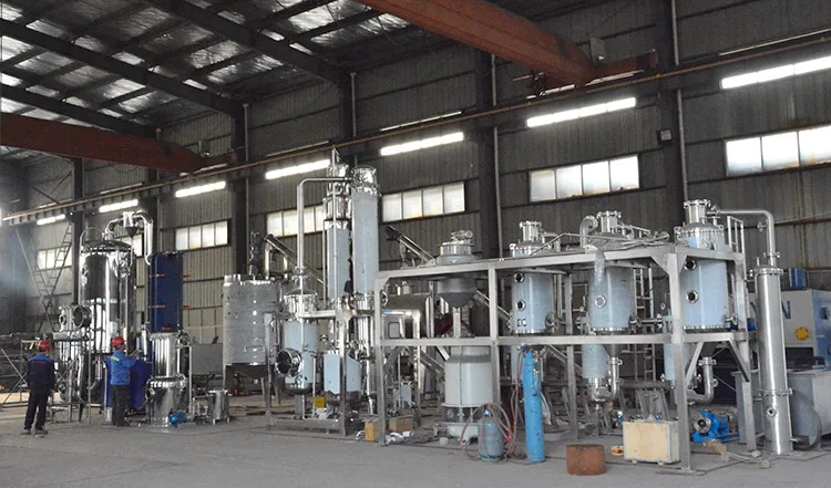 triple effect vacuum recovery falling film evaporator
