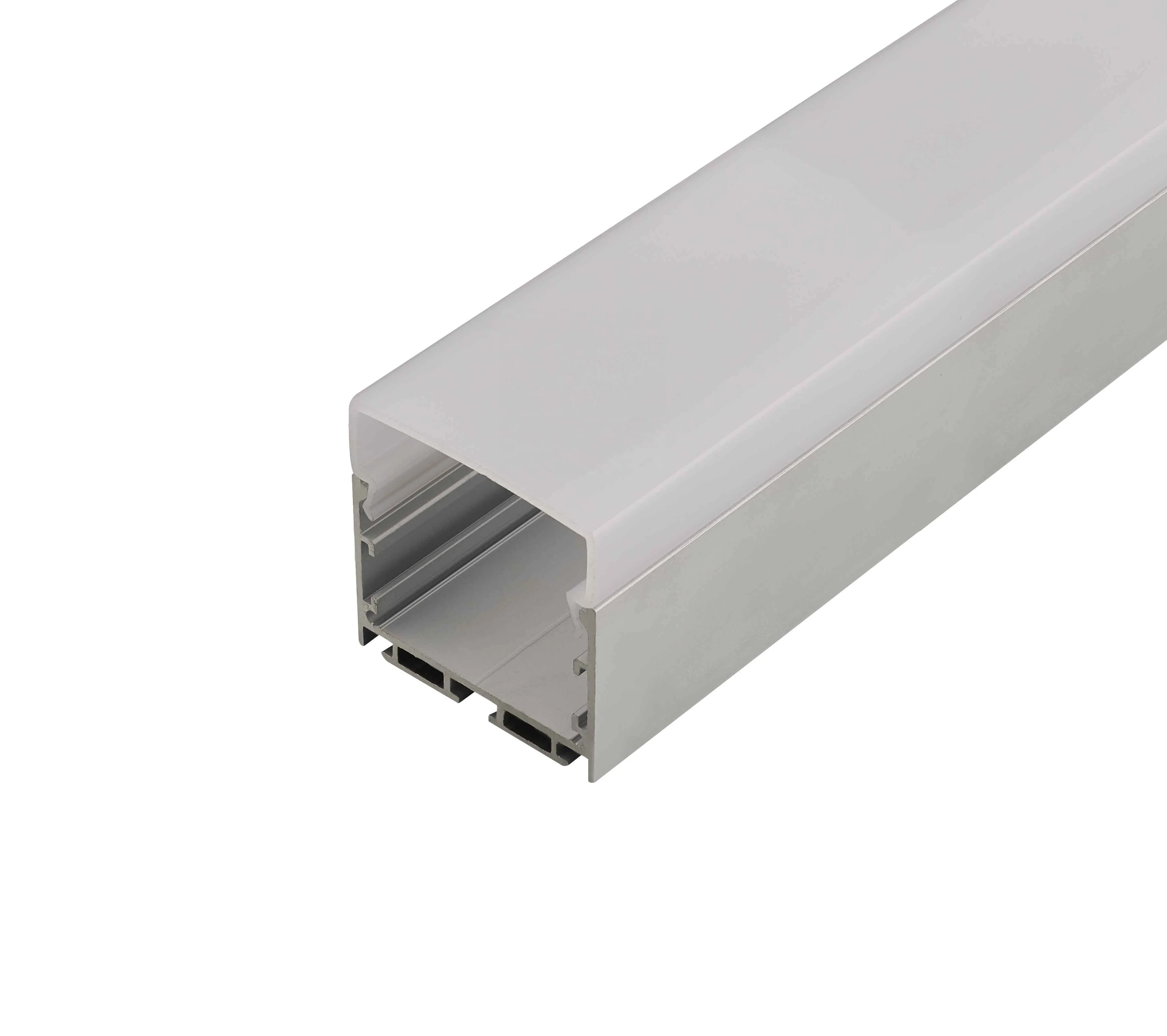 Linear Light Aluminium Extrusion Pvc Strip Interior Office Applications T Shape Connectable Led Profile With Inner Driver