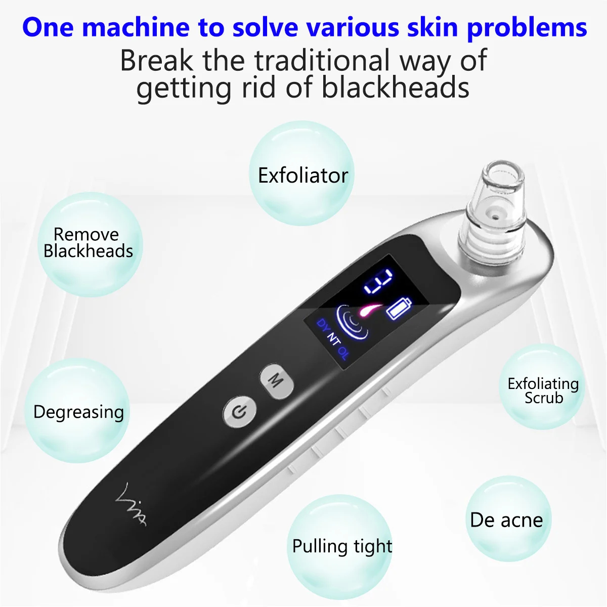 Blackhead Remover Vacuum Blackhead Removal Peel Tool Extractor Electric ...