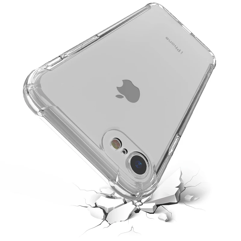 Shockproof Bumper Tpu Clear Back Mobile Phone Case For Iphone Se 2
