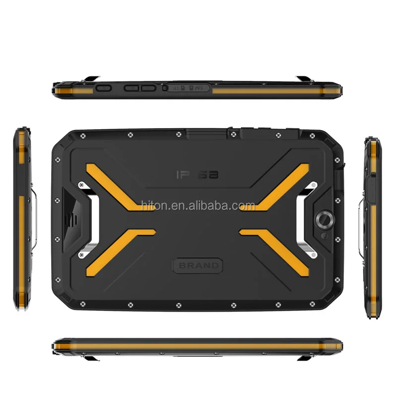 HiDON Cheapest 8" Android 9.0 Rugged Tablet PC Support NFC/UHF RFID/2D,1D Barcode scanner IP68 Waterproof Tablet