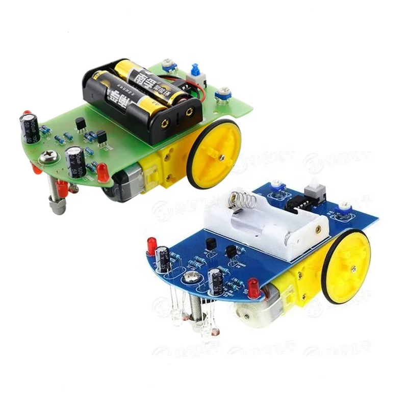 D2-1 Intelligent Robot Car Kit Obstacle Avoidance Tracking Car ...