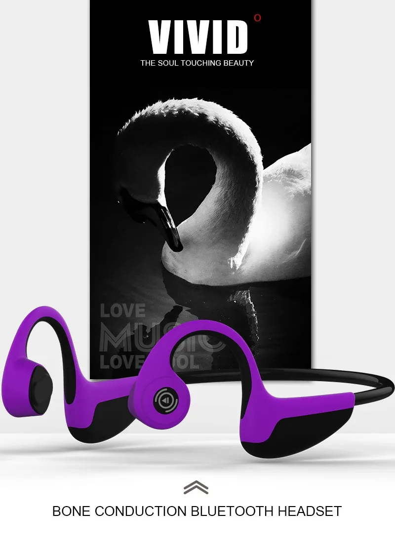 2019 Z8 bone conduction headphone 5D stereo bass surround wireless earphone - ANKUX.COM