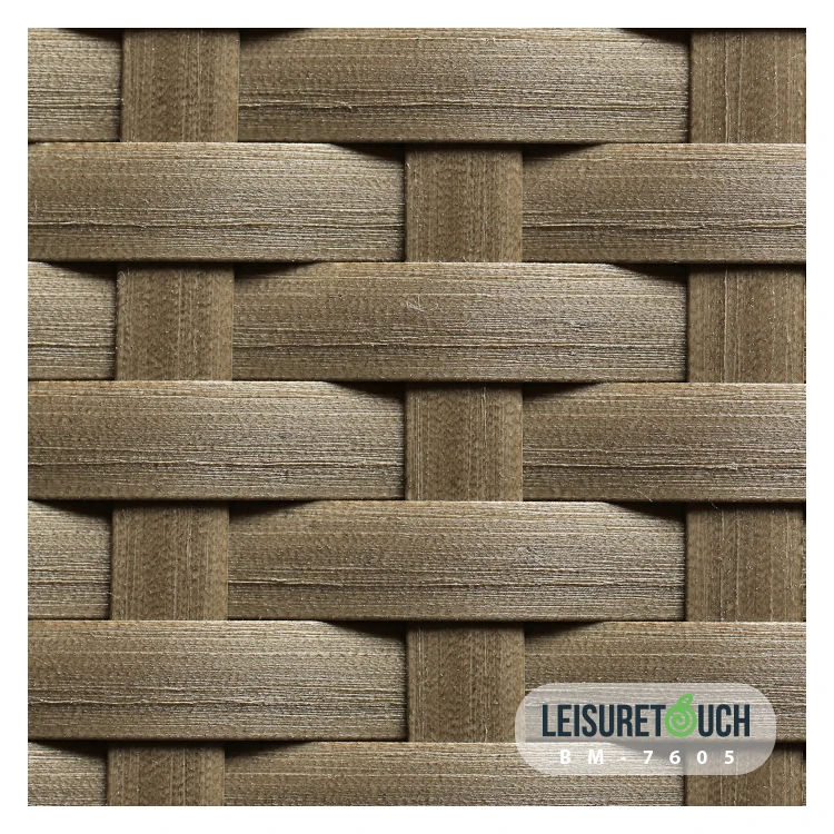 Mix Color Uvresistant Synthetic Stripe Pe Rattan Wicker Material For