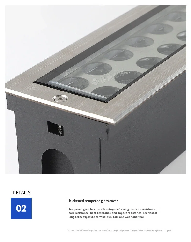 product led ip67 waterproof buried light bar outdoor step corridor park wall wash ground lamp-10