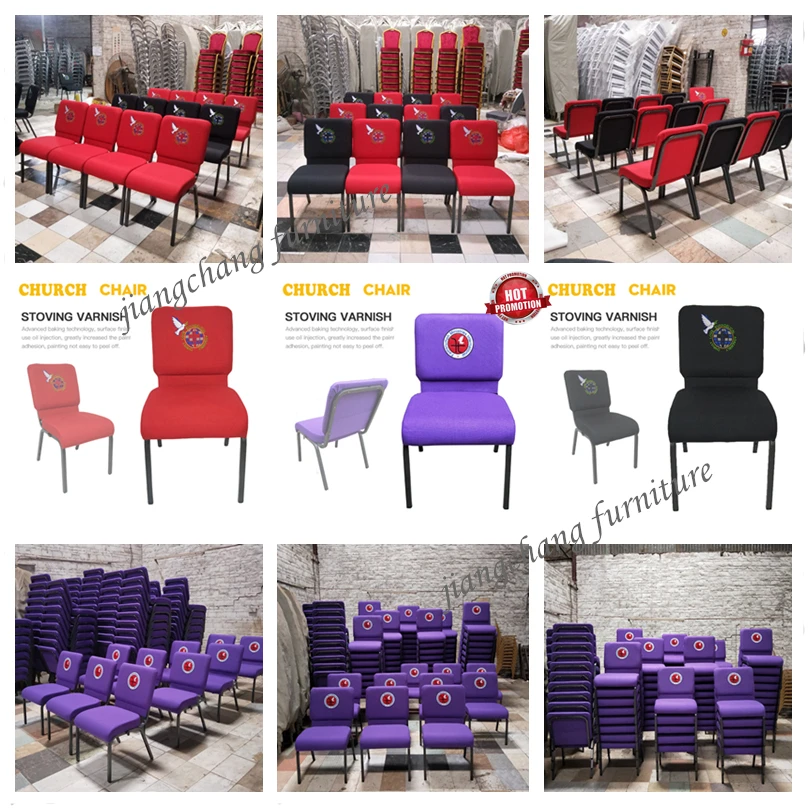 Stackable Church Chair With Armrest / Chaurs Church Used Chair Jce150
