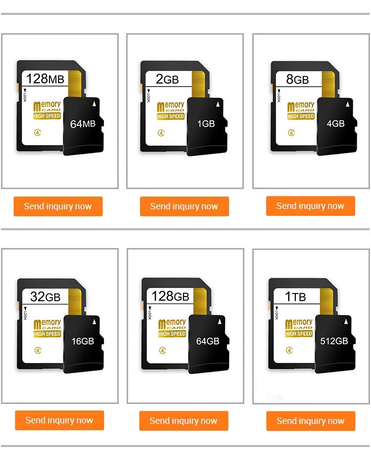 Factory In Bulk Micro 256MB 512MB 1GB 2GB 4GB 8Gb16Gb 32Gb 64Gb 128GB 256GB 512GB Sd Card TF Memory Card C10 U1 U3 V60 V90 Speed - ANKUX.COM