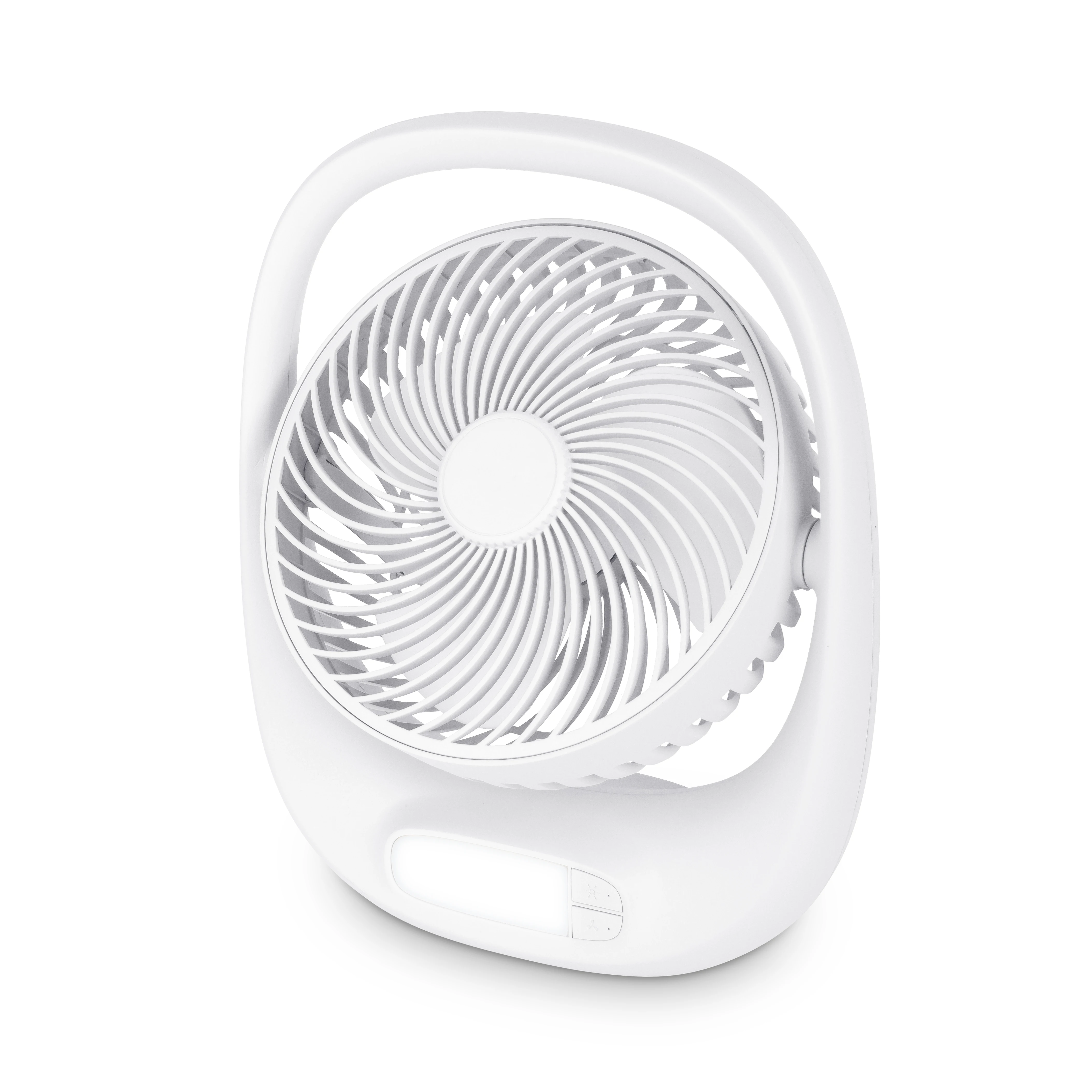 Wholesale 7inch Rechargeable Battery Handheld Fan With Led Light 3