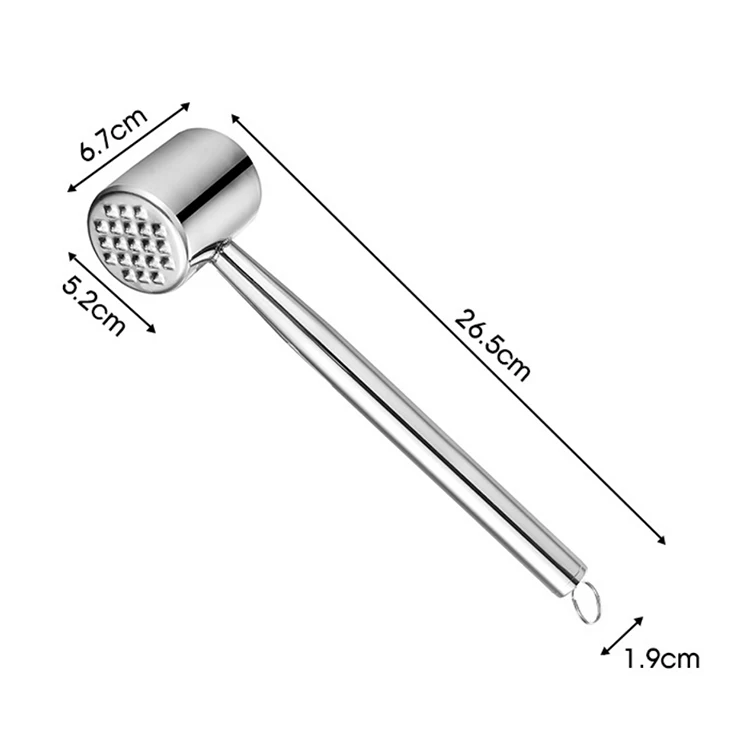 Stainless Steel Meat Hammer Tenderizer Mallet Pounder For Kitchen Cooking Buy Stainless Steel Meat Hammer Tenderizer Mallet Pounder For Kitchen Cooking Product On Alibaba Com