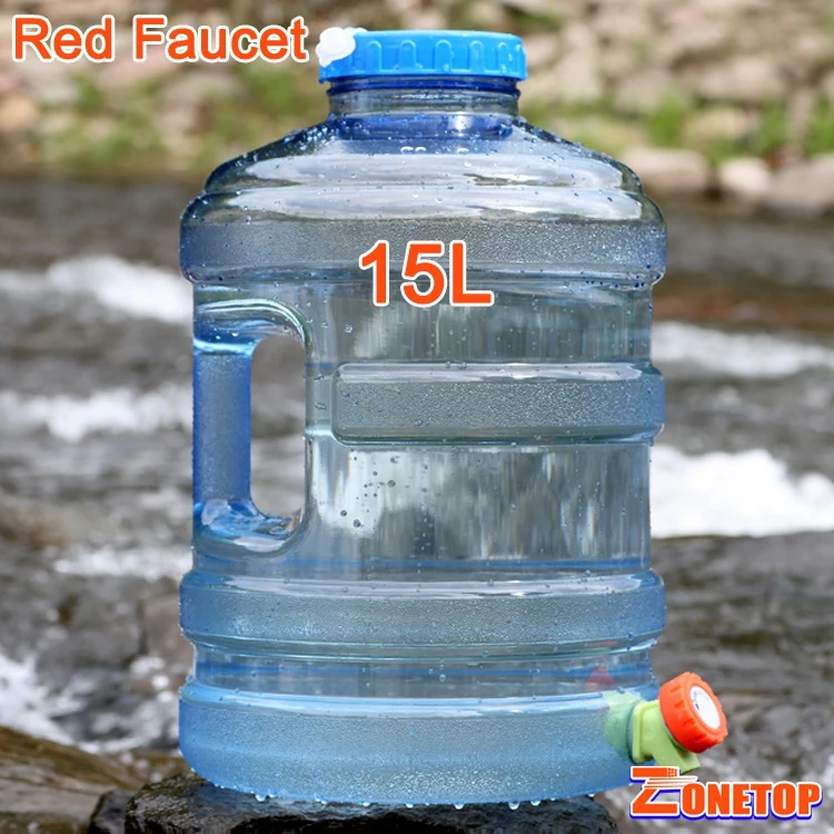 drinking water container with tap