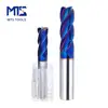 HRC65 milling cutter solid carbide reduced corner radius end mill for cutting metal shank 4 mm
