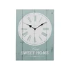 16 Inch Light Green Sweet Home Theme Wall Clock for Home Decoration