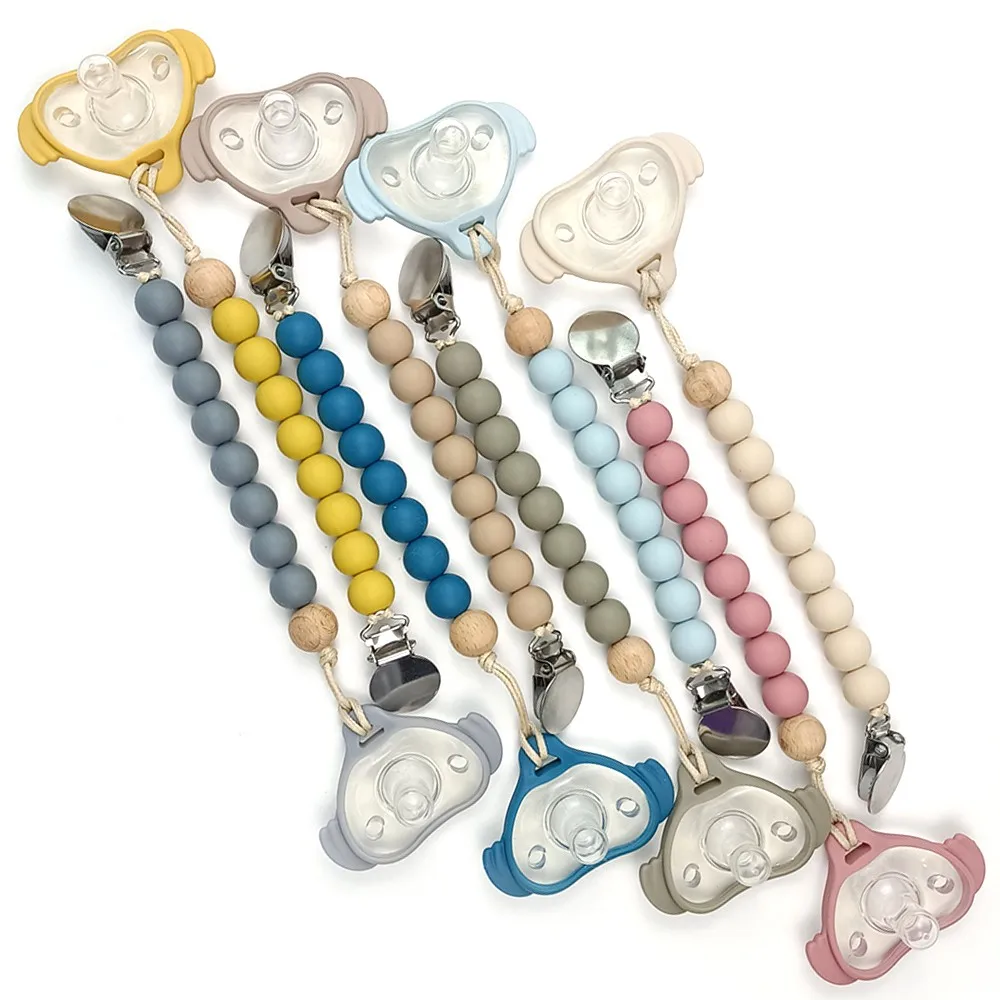 Newest Baby Personalised Dummy Bpa Free Fancy Pacifier Holder Clips In