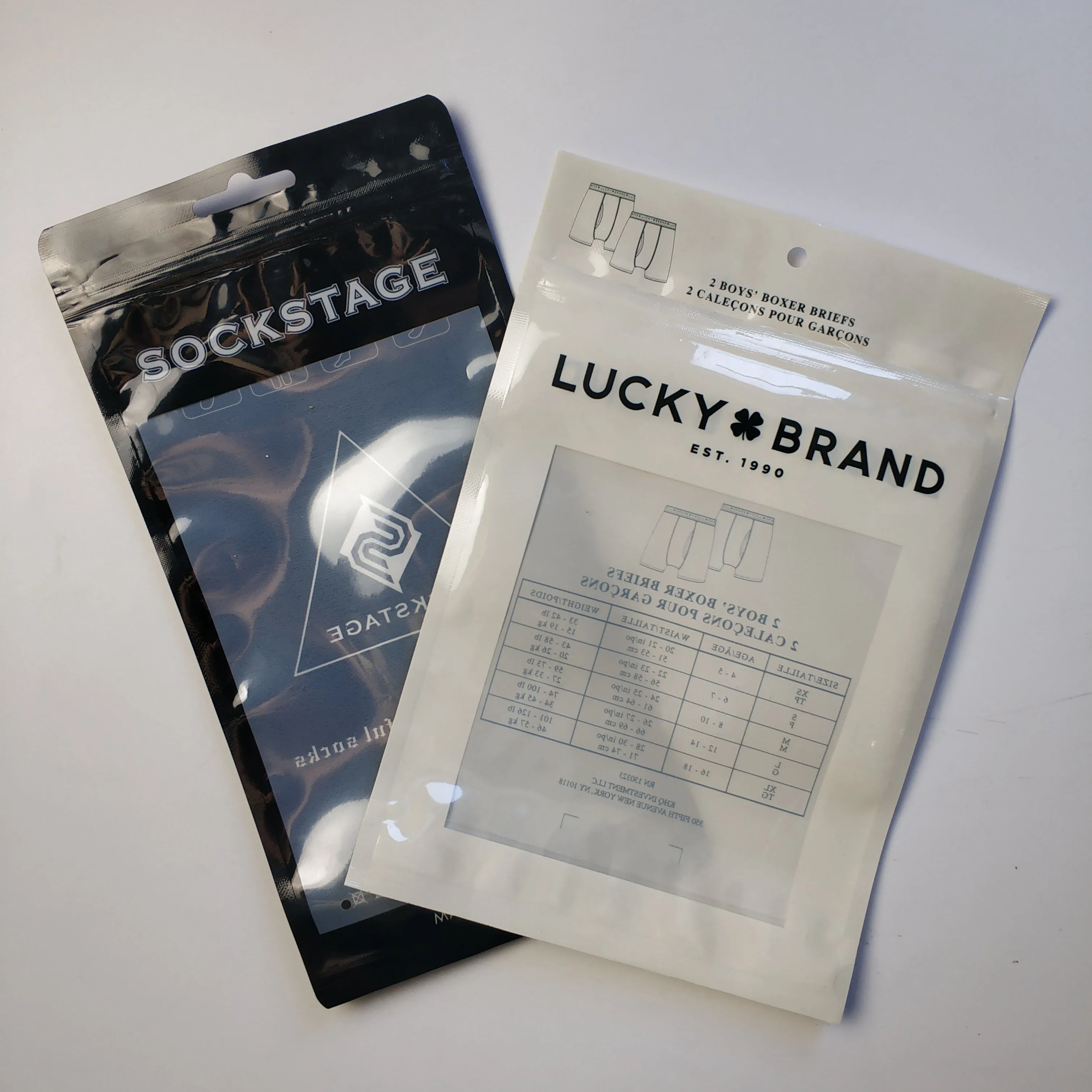 plastic pet zipper print custon bag pe ziplock bag white zip bag