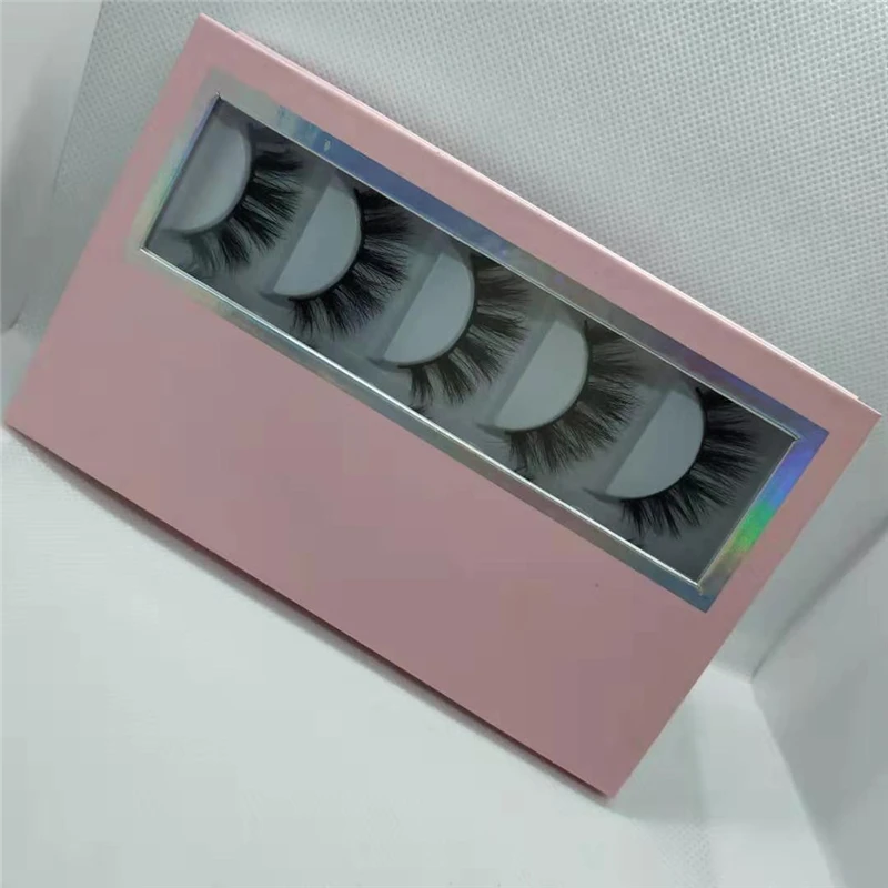 New arrival 3d 5d 6d mink eyelash package boxes 5 pairs per pack lash books for wholesale