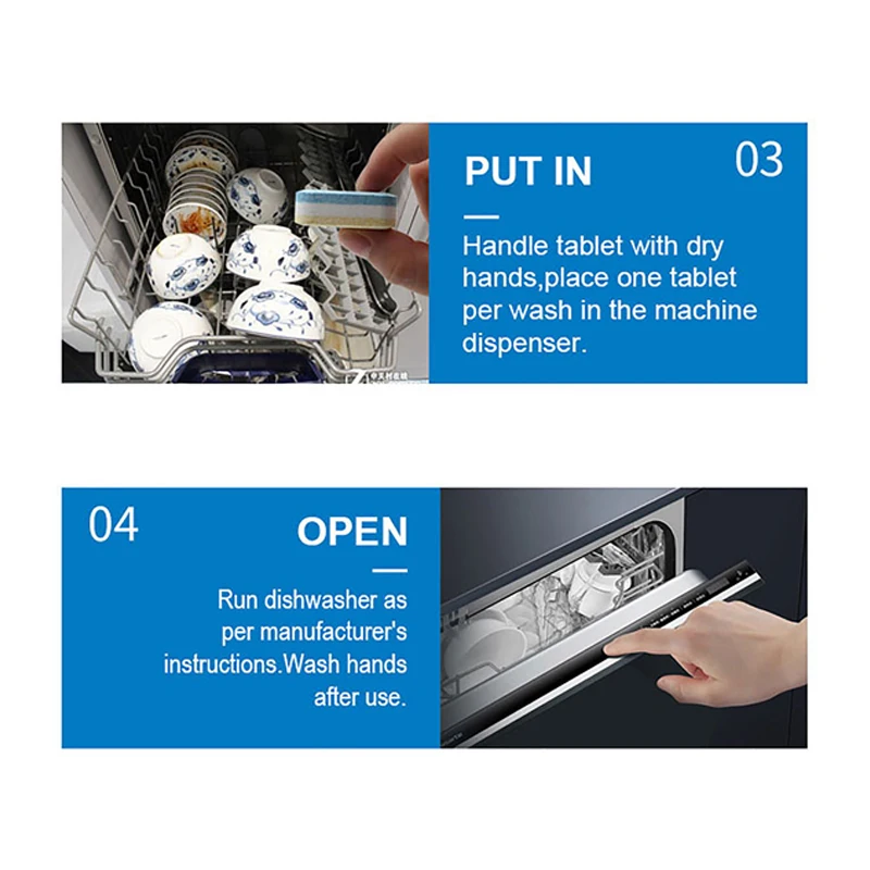 Multipurpose solid Powerful Dishwashing Cleaner Dishwasher  Dishwashing Tablets