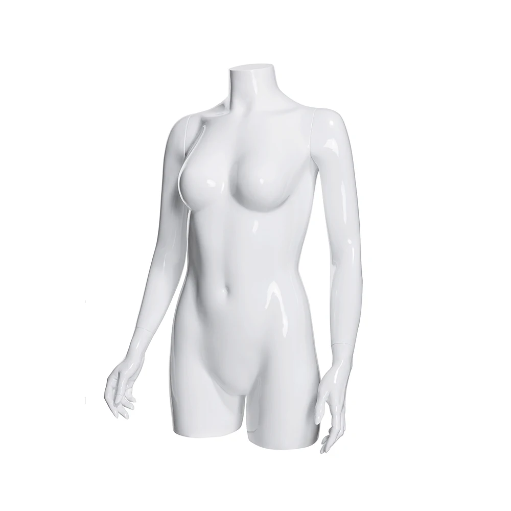 3/4 body abstract female mannequin torso