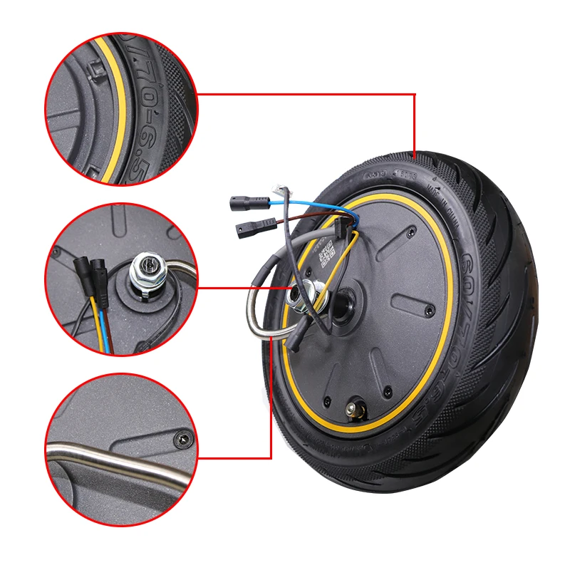 Superbsail EU STOCK Original ninebo-t9 Scooter 350W Wheel Hub Motor 10inch Tubeless Tire Motor For Max G30 Electric Scooter details