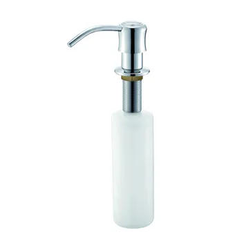white soap dispenser for kitchen sink